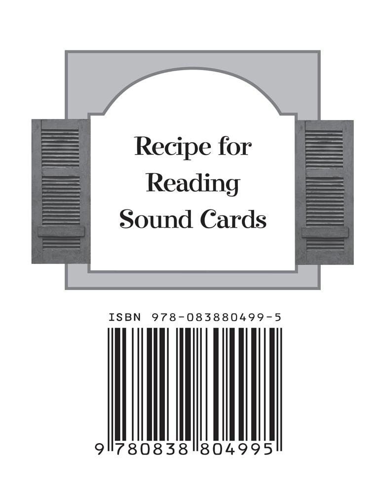 Image for Recipe for Reading Sound Cards - 60 Cards from School Specialty